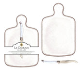 Rustica White Cheeseboard Gift Set